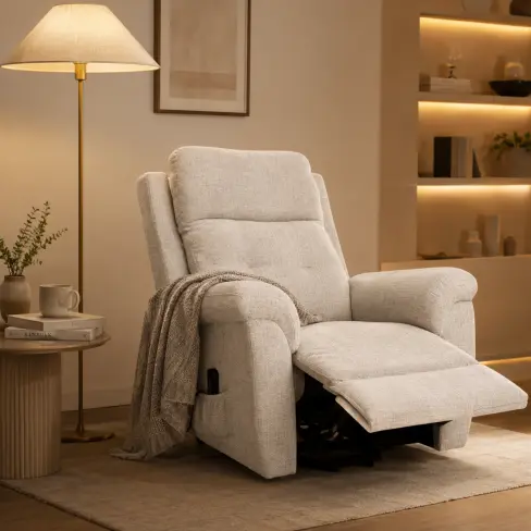 Asiento reclinable de damasco gris claro's photo #1