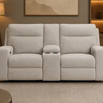 Asiento reclinable doble gris claro's photo #2