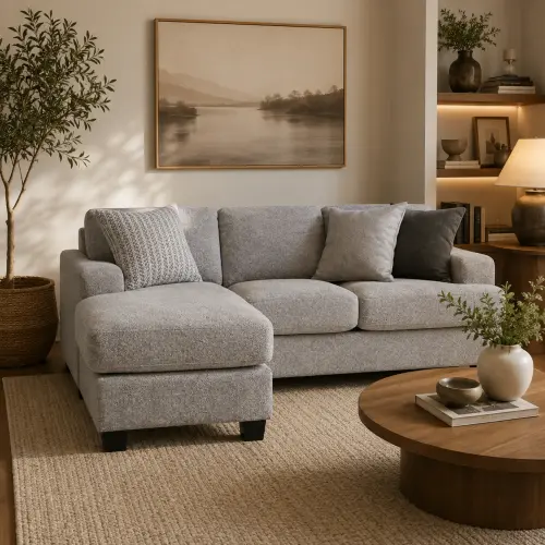 sofa con 3 Cojines gris claro's photo #1