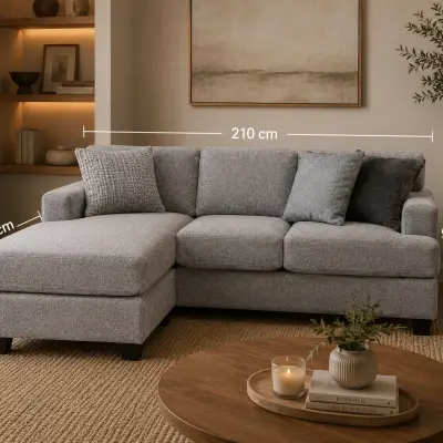 sofa con 3 Cojines gris claro's photo #1