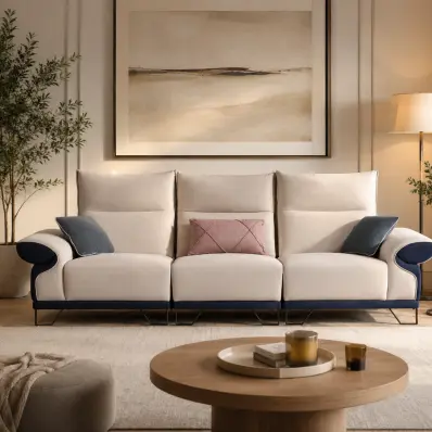 sofa  3 plazas  gris claro's photo #1